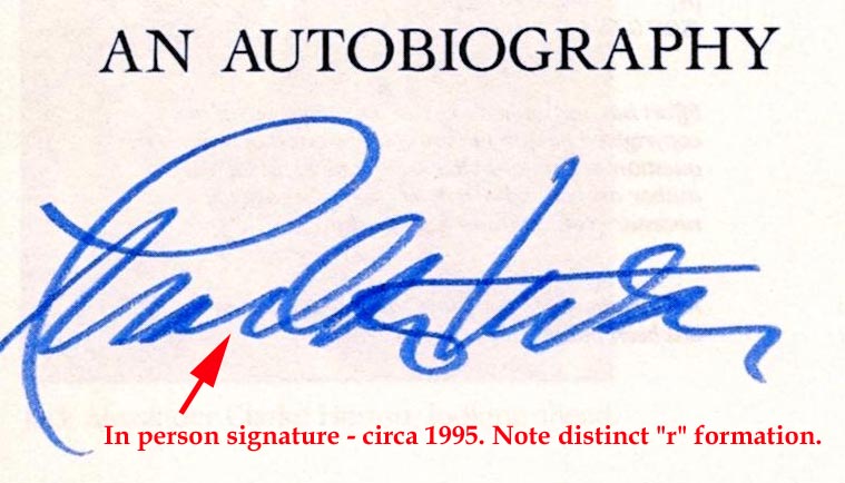 Your Charlton Heston autograph It s probably fake. Zarelli